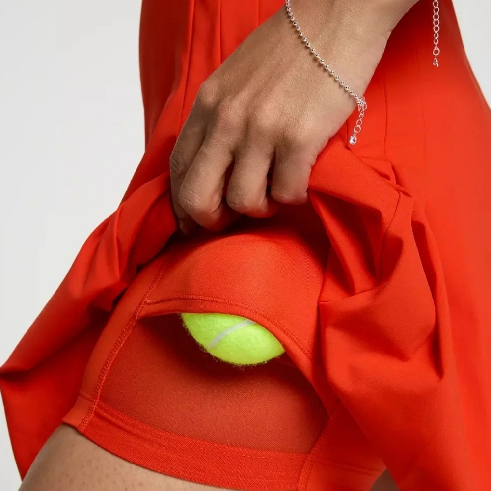 Calia Golf Tennis Dress In Fresh Red - Picture 3 of 9